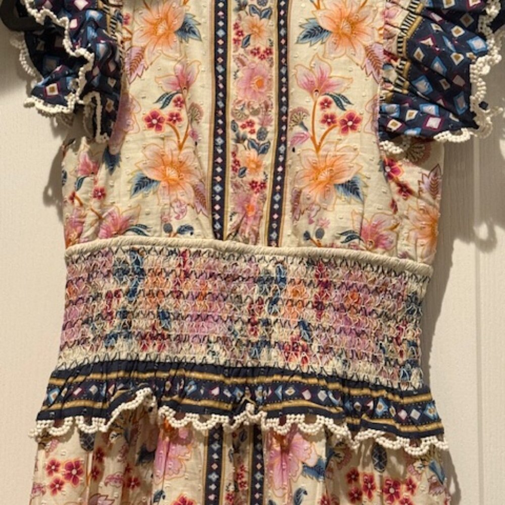 NWT Farm Rio | Cream Superbloom Tapestry Maxi Dress | Floral | Size: XS - Picture 4 of 16